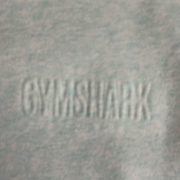 Gymshark SoSoft Mock Neck Tunic Sweatshirt Size Small Light Blue/White - Picture 3 of 6